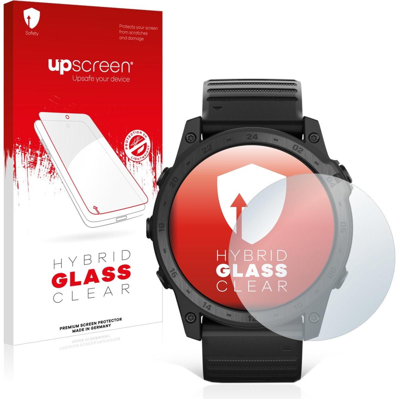 upscreen Scratch Shield Panzerglasfolie, Smartwatch Schutzfolie, Transparent