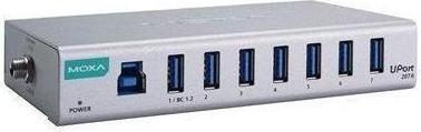 Image du produit Moxa UPORT 207A - Hub USB 3.2 à 7 ports pour usage général (USB-A, 7 ports)