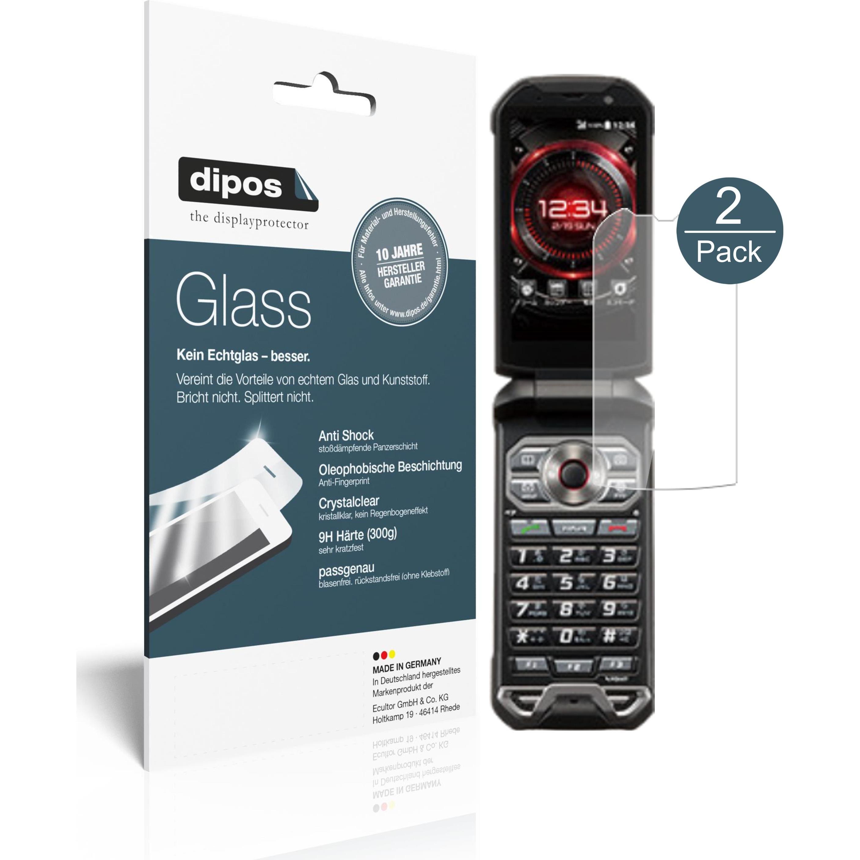 Dipos Displayschutz Anti-Shock (1 Stück, Kyocera Torque X01), Smartphone Schutzfolie, Transparent