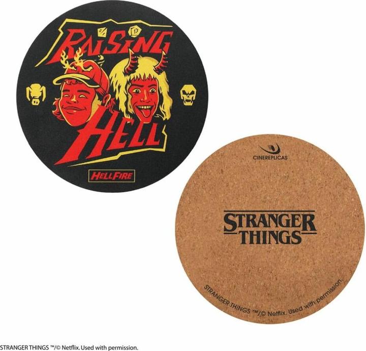 Productafbeelding Cinereplicas Stranger Things: Hellfire Club onderzetters (4 stuks (4 x)