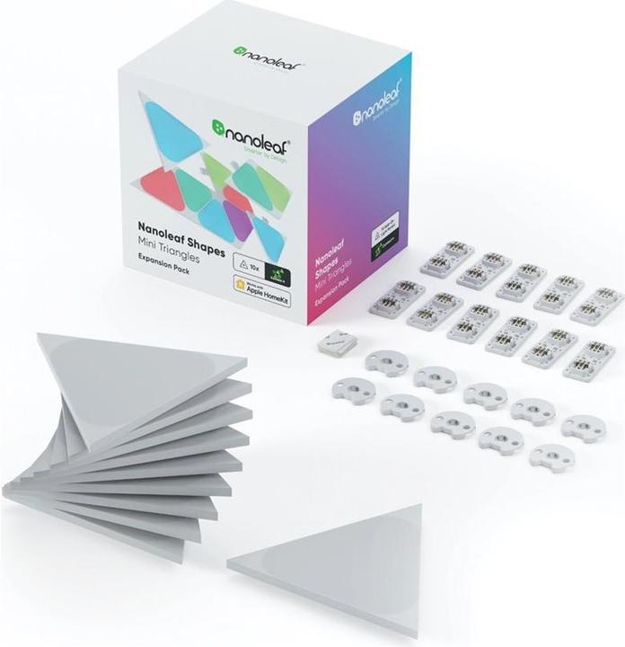 Actual product image Nanoleaf Shapes black mini Triangles exp. Pack 10 pk