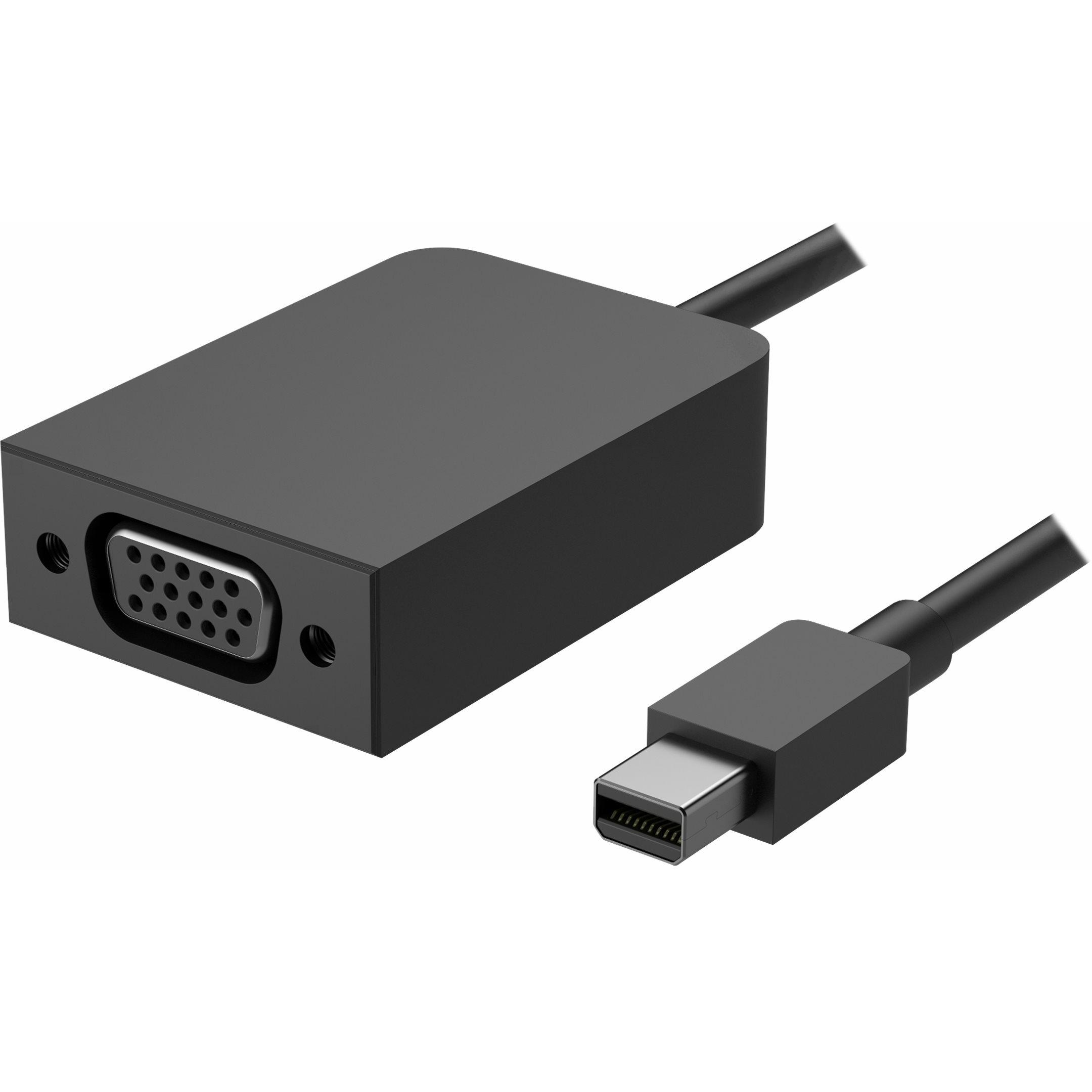 Microsoft Mini DP zu (VGA, 23.30 cm), Data + Video Adapter, Schwarz