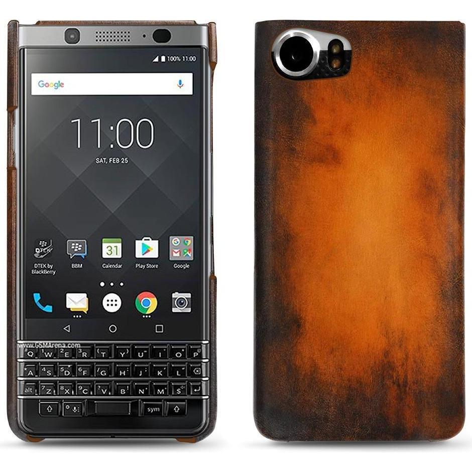 Thumbnail - Noreve Lederschutzhülle (Blackberry KEYone), Smartphone Hülle, Violett