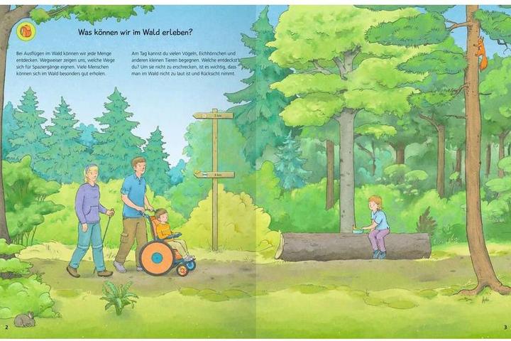 Actual product image Ravensburger Why? Why? Why? Sticker book: In the forest