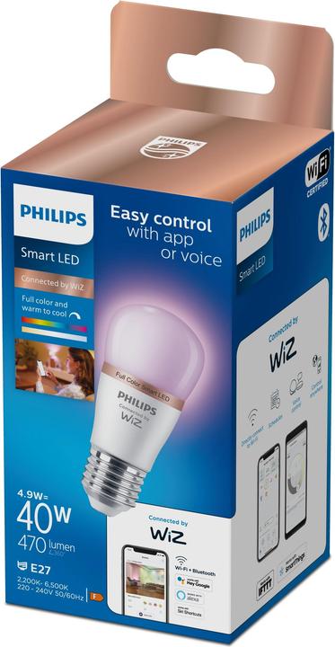 Produktbild Philips PHI WFB 40W P45 E27 922-65 RGB 1PF/6 (E27, 470 lm, 1 x)