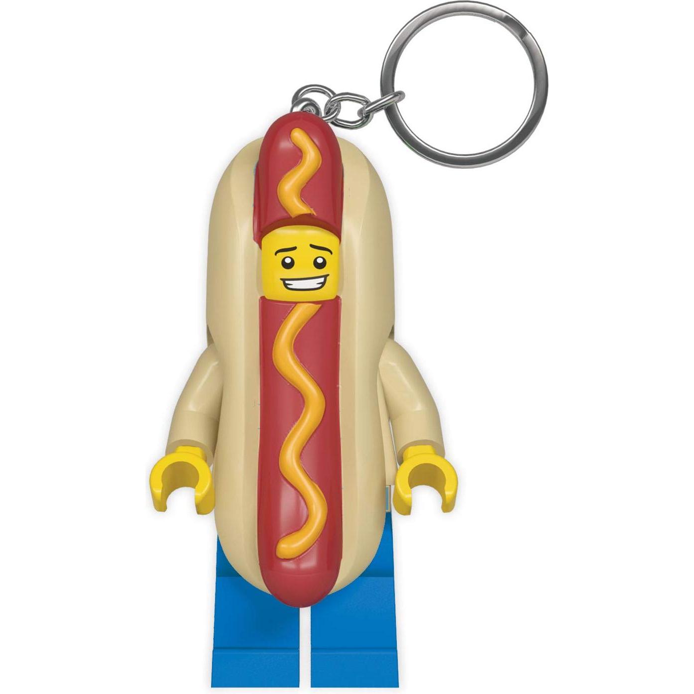 Euromic, Schlüsselanhänger, Lego Hot Dog Man, Gelb, Blau, Rot, Beige