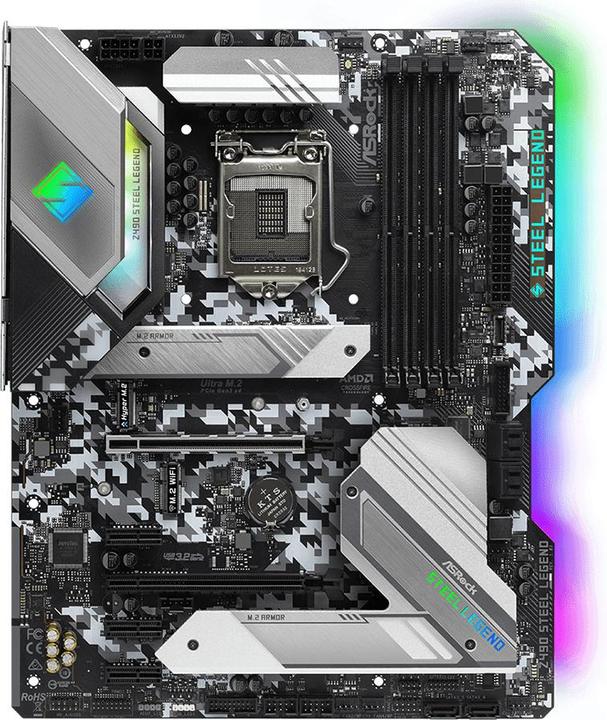 Actual product image AsRock Z490 Steel Legend (LGA 1200, Intel Z490, ATX)