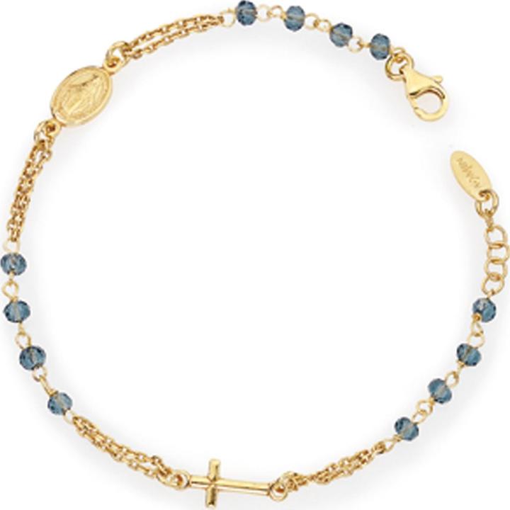 Produktbild Amen Rosary Crystal Cross Armband (18 cm, 925er Silber)