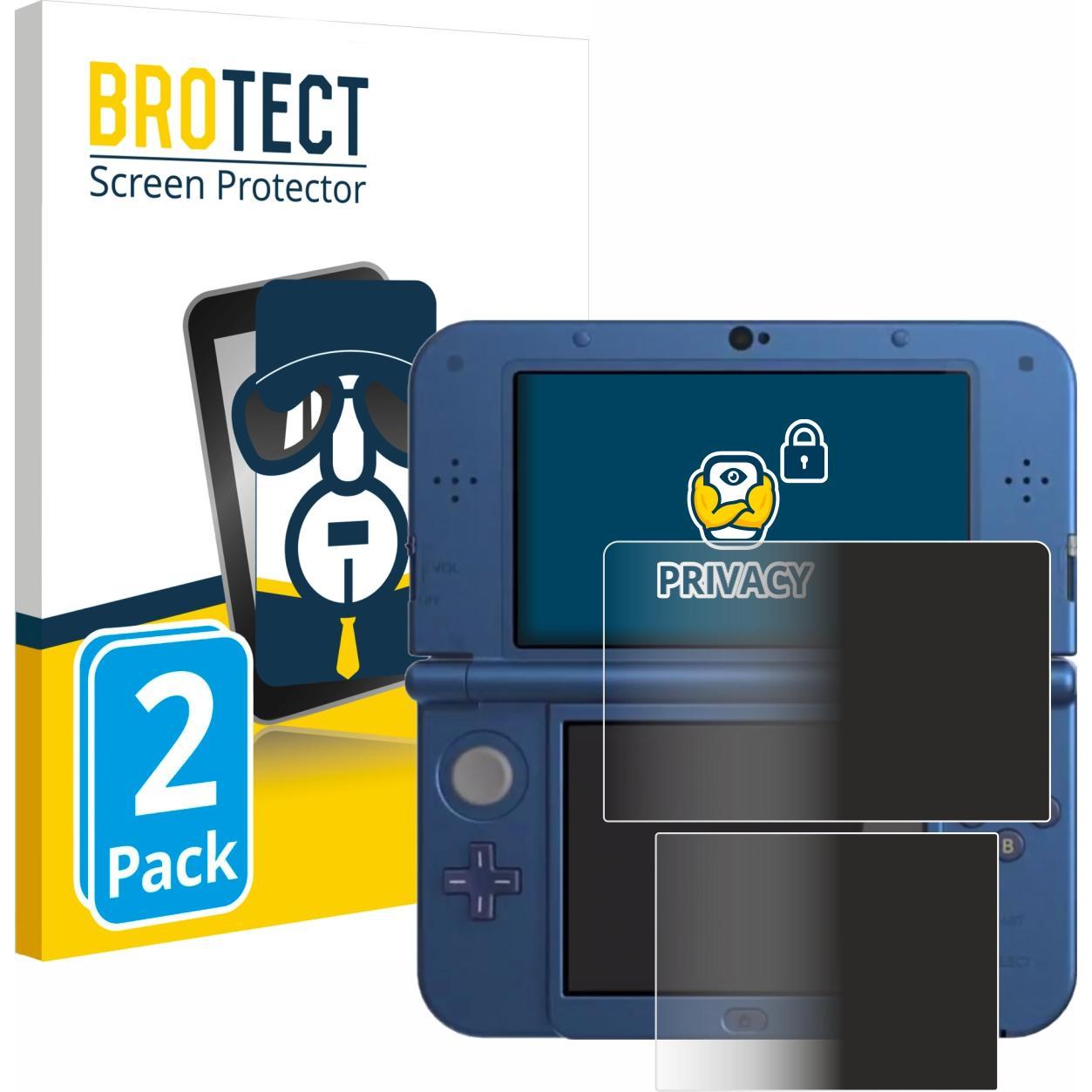 BROTECT Sichtschutzfolie Anti-Spy Privacy Folie Blaulicht-Schutz (DSi XL), Weiteres Gaming Zubehör, Blau