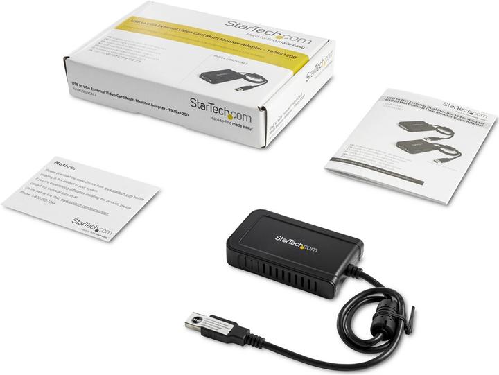 Immagine prodotto StarTech Scheda Video Esterna USB To VGA (VGA, USB 2.0, 8.80 cm)