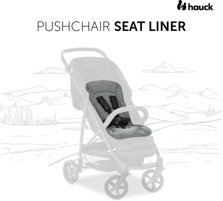 Produktbild Hauck Pushchair Seat Liner Flowers Rose