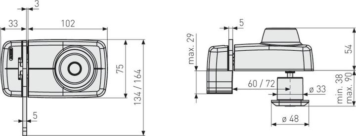 Actual product image Abus 7035 W EK
