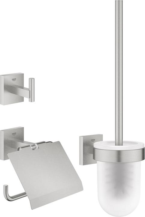 Produktbild Grohe Start Cube QuickFix WC-Set 3 in 1, klebbar, supersteel
