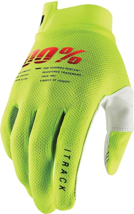 Image du produit 100% Gants iTrack jaune fluo L (L)