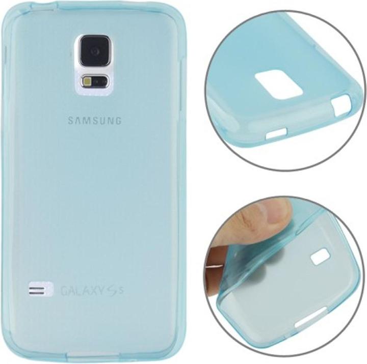 Produktbild König Design Handyhülle TPU Case für Samsung Galaxy S5 mini Hellblau (Samsung Galaxy S5 Mini)