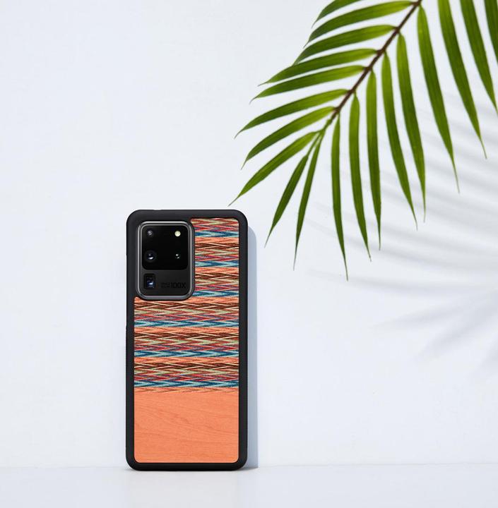 Immagine prodotto Man.Wand Custodia &WOOD per Galaxy S20 Ultra a quadretti marroni juodas (Samsung Galaxy S20 Ultra)