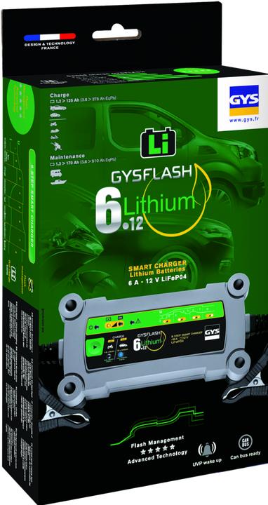 Produktbild GYS Gysflash 6.12 029729 Automatikladegerät 12 V 6 A