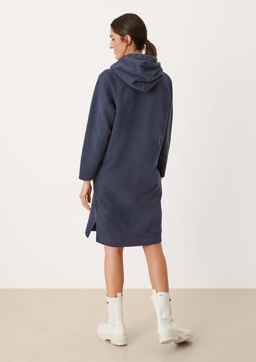 Produktbild s.Oliver Kleid Sweatshirtkleid mit Kapuze (L)