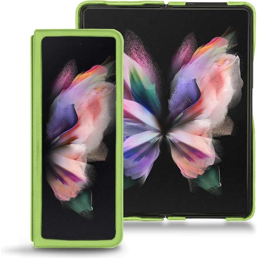 Noreve Lederschutzhülle (Samsung Galaxy Z Fold3), Smartphone Hülle, Grün