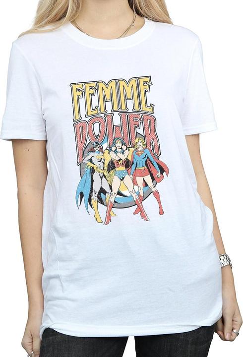 Actual product image Womens/Ladies Femme Power Cotton Boyfriend T-Shirt (XL)