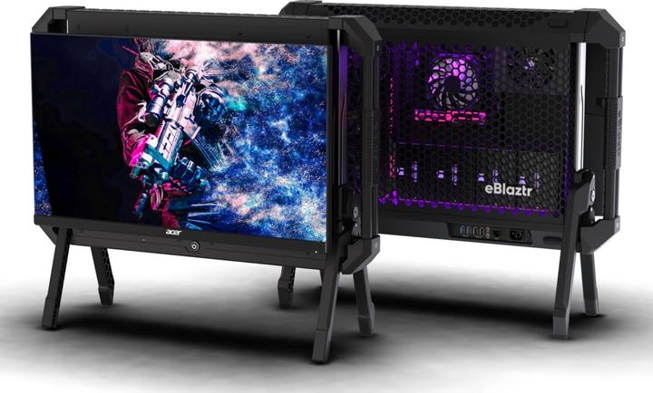 Produktbild eBlaztr ITX Gaming Desktop Gehäuse schwarz (ITX)