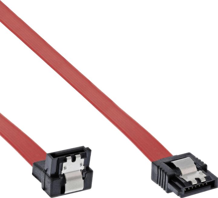 Produktbild InLine SATA Anschlusskabel gewinkelt 0,3m (30 cm, SATA)