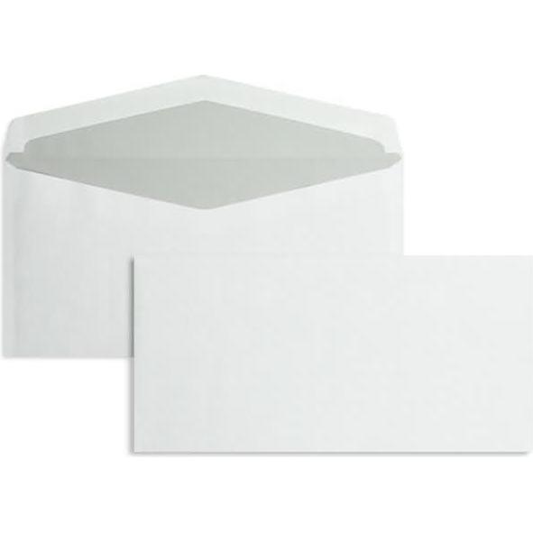 Blanke, Briefumschlag, Briefumschläge DINlang 75g/qm gummiert VE=1000 Stück weiss (110 x 220 mm, 1000 x)