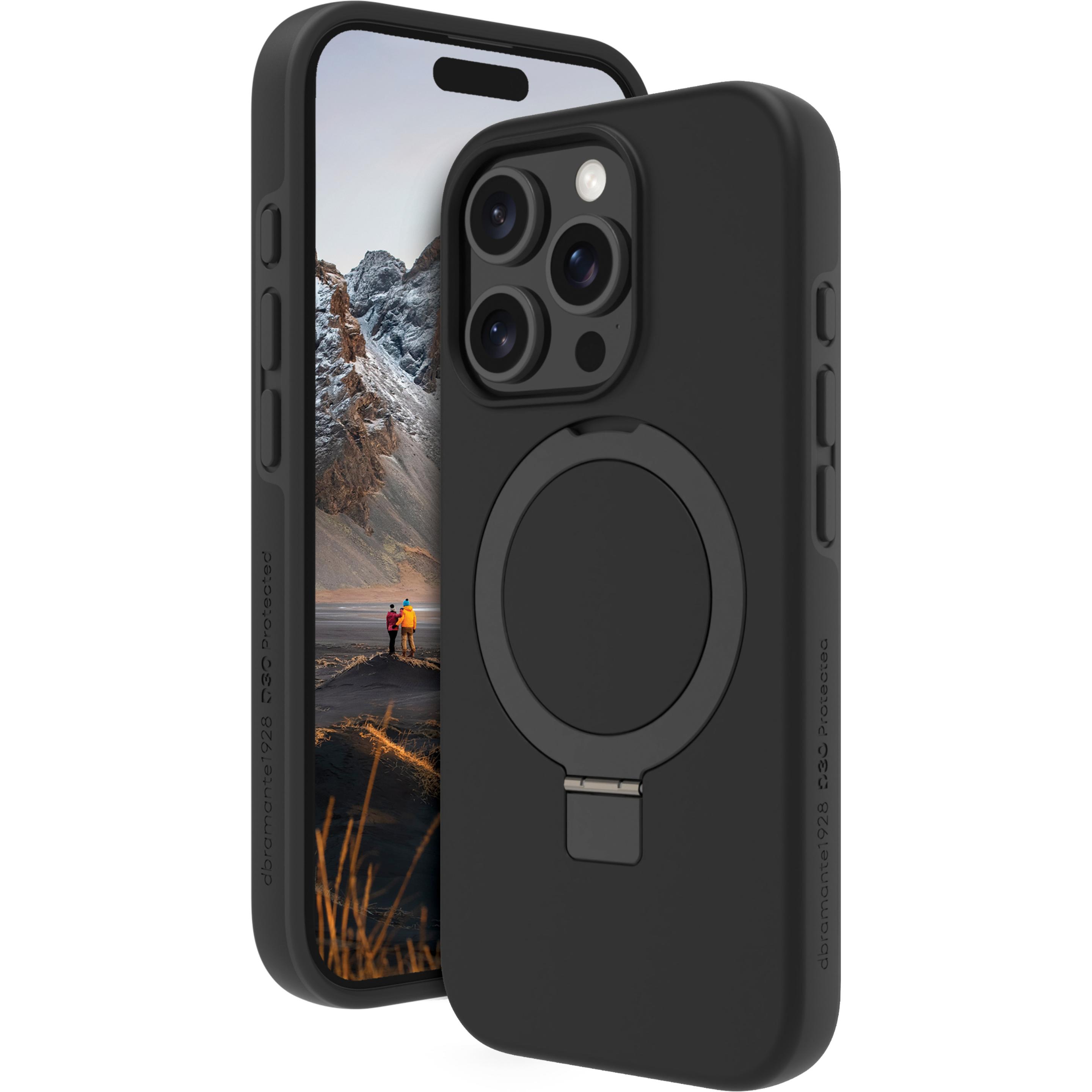 dbramante1928 Iceland Ultra D3O Kickstand (Apple iPhone 16 Pro Max), Smartphone Hülle, Schwarz