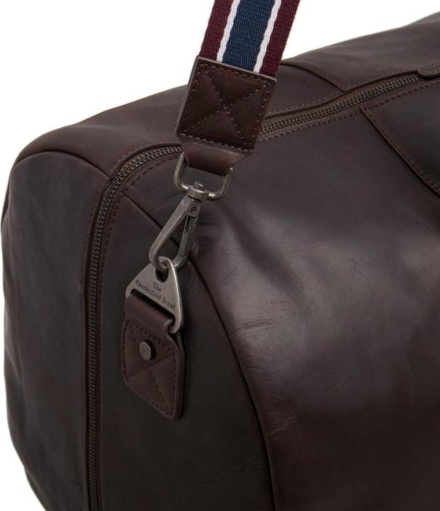 Actual product image The Vegan Cow Chesterfield Brand Leren Weekendtas Bruin Hudson (51.20 l)