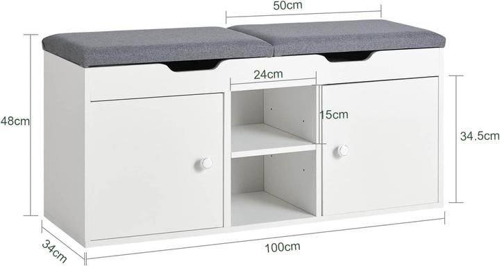 Produktbild SoBuy Moritz (100 x 34 x 48 cm)