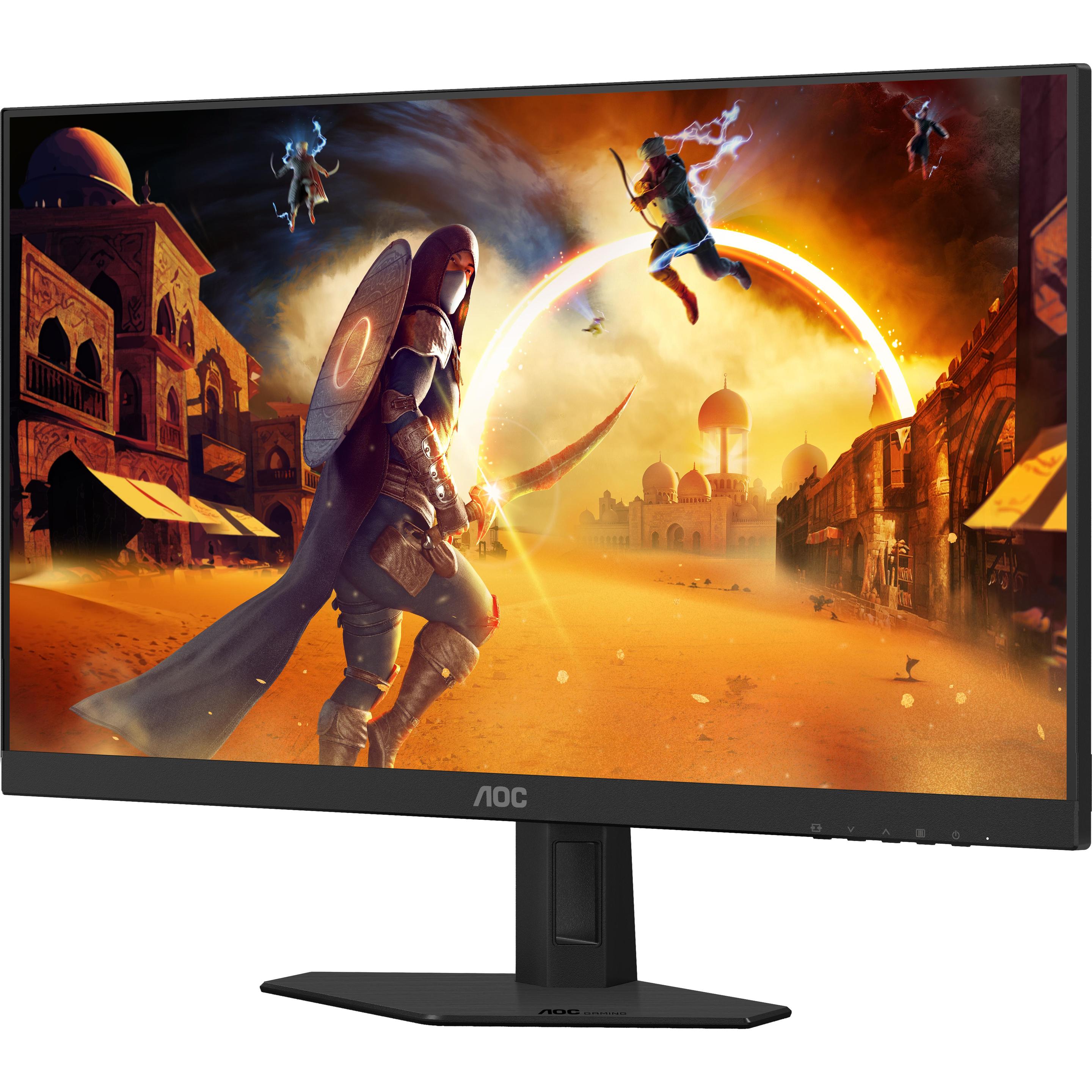 AOC 24G4HRE (1920 x 1080 Pixel, 23.80"), Monitor, Schwarz, Rot