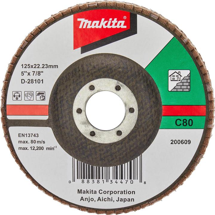Produktbild Makita Fächerschleifsch. 125mm C80F (SiC80)
