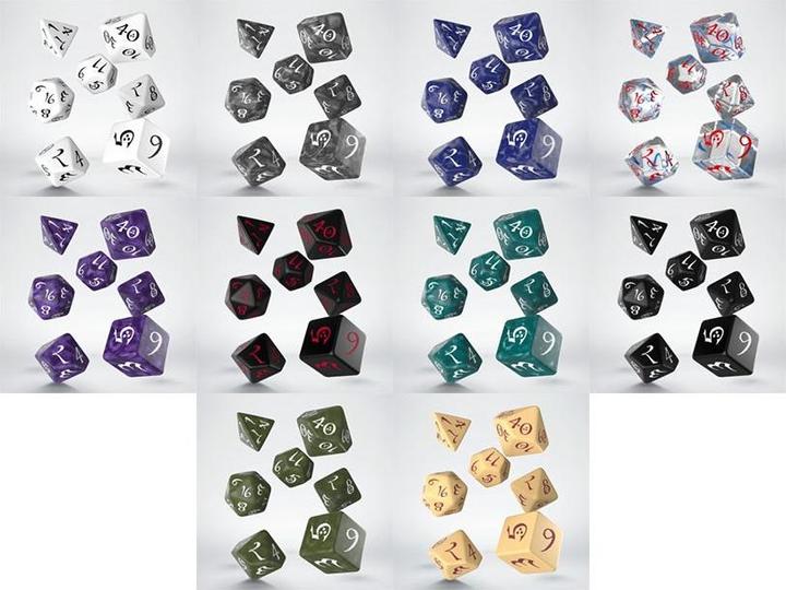 Image du produit Q Workshop SCLE1A - Classic RPG Stormy & white, jeu de dés (7 pièces)