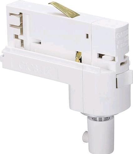 Image du produit Global Trac Adaptateur européen pour rail triphasé GA100-3, blanc max. 10A/100N