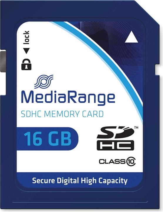 Immagine prodotto MediaRange Scheda di memoria SDHC classe 10 (16 GB, SDHC, U1)