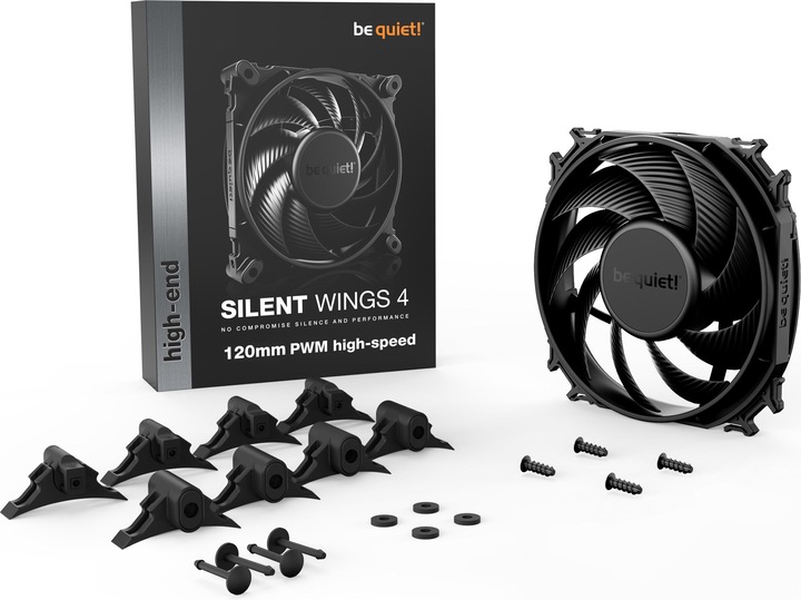 Productafbeelding be quiet! Silent Wings 4 PWM ventilator - 120 mm, zwart, hoge snelheid (120 mm, 1 x)