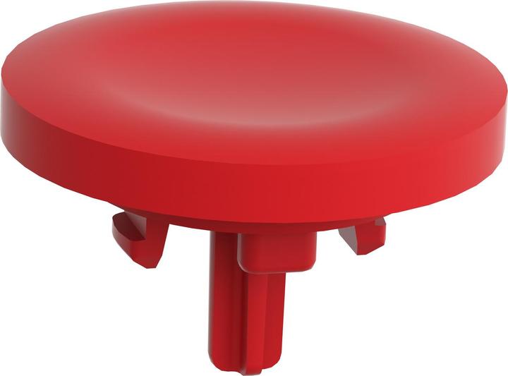 Actual product image Schneider Electric red plain cap for flush PUSHBUTTON