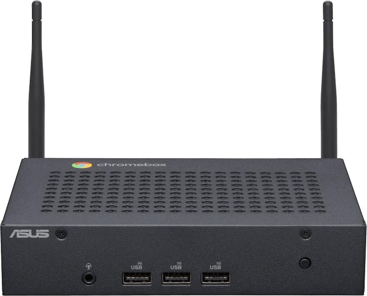 Actual product image ASUS CHROMEBOX CF40-BC012UN (Celeron N4500 Fanless, 64GB eMMC, WiFi6, BT, HDMI, DP, VESA, ChromeOS) (Intel Celeron N4500, 64 GB)