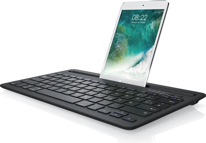Image du produit Aplic Tablette clavier Bluetooth, support de tablette, avec batterie, pour iOS, Android, Windows (DE)