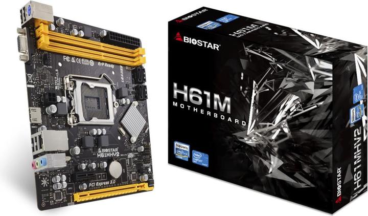 Produktbild Biostar H61MHV2 (LGA 1155, Intel H61, mATX)