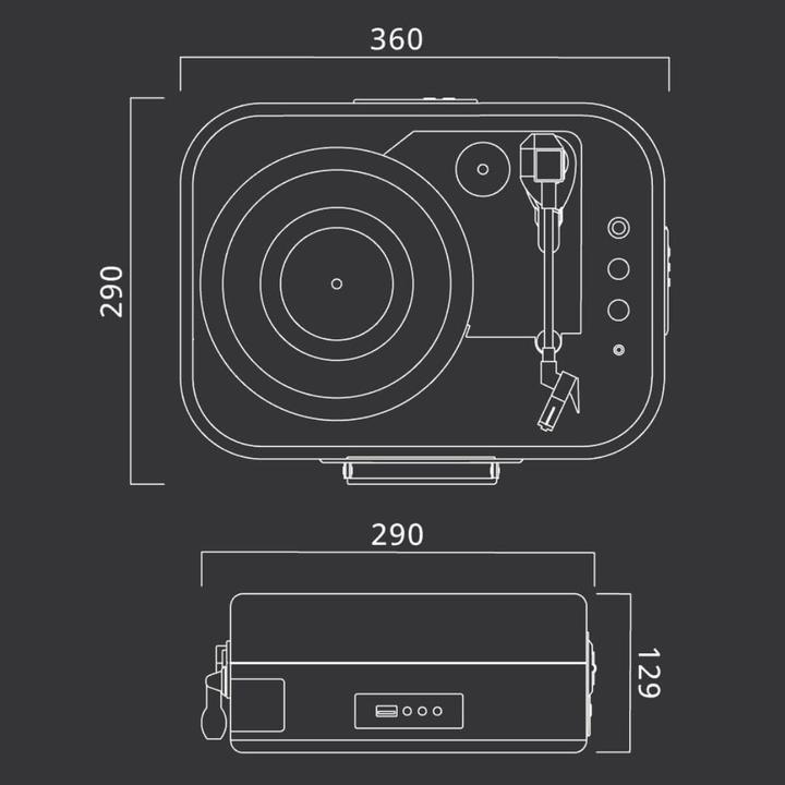Actual product image Muse PLATENSPELER MT-207 DGB