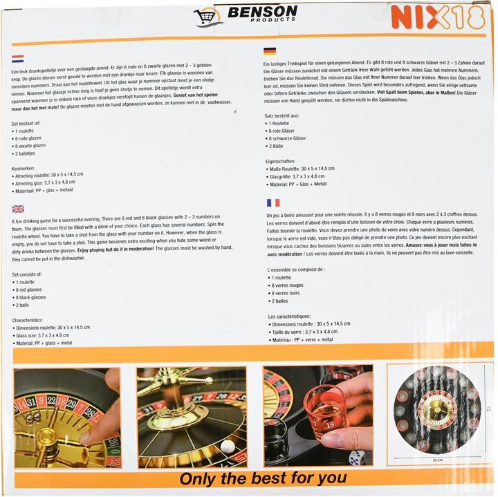Immagine prodotto Benson Trinkspiel Schnapps-Roulette