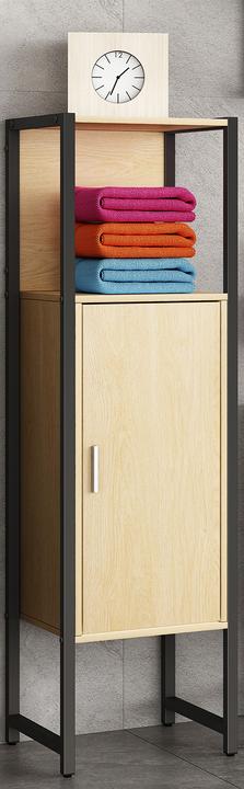 Produktbild VCM Badmöbel Midischrank Badschrank Edino (33 x 30 x 114 cm)