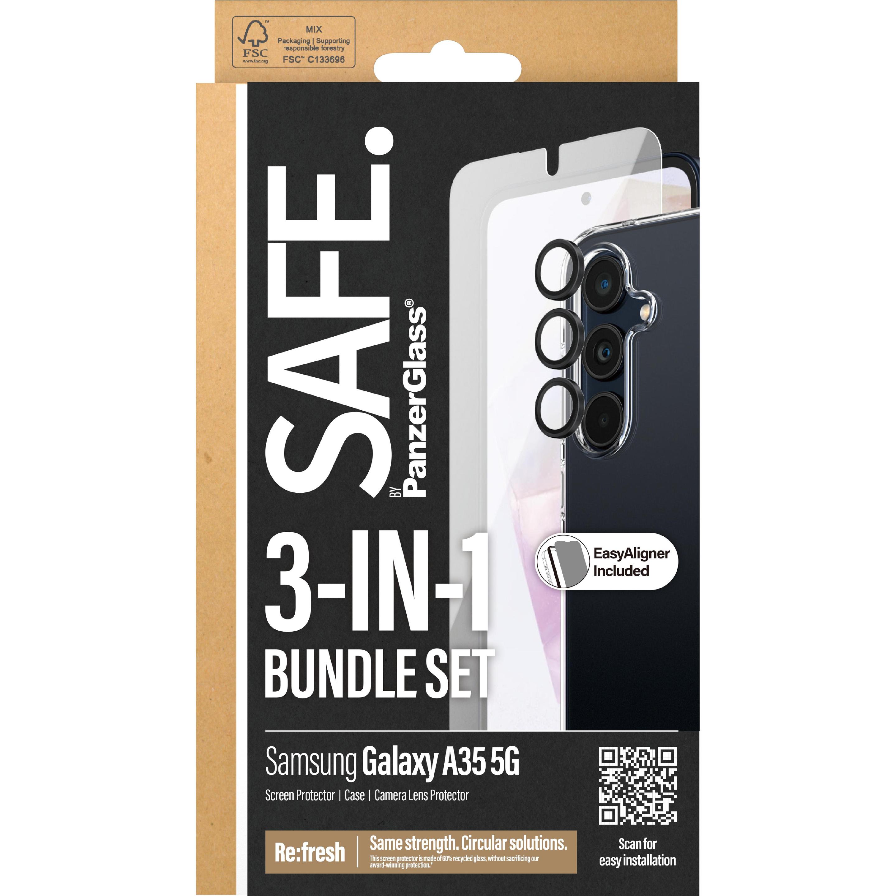 Safe Edge to Edge Glass + Case (1 Stk., Samsung Galaxy A35) (BSAFE95690)
