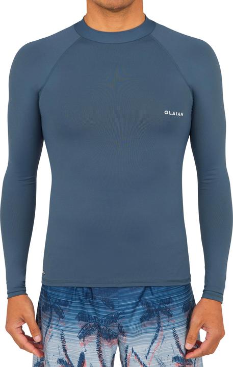 Actual product image Olaian UV shirt surfing men - Top 100 grey (3XL)