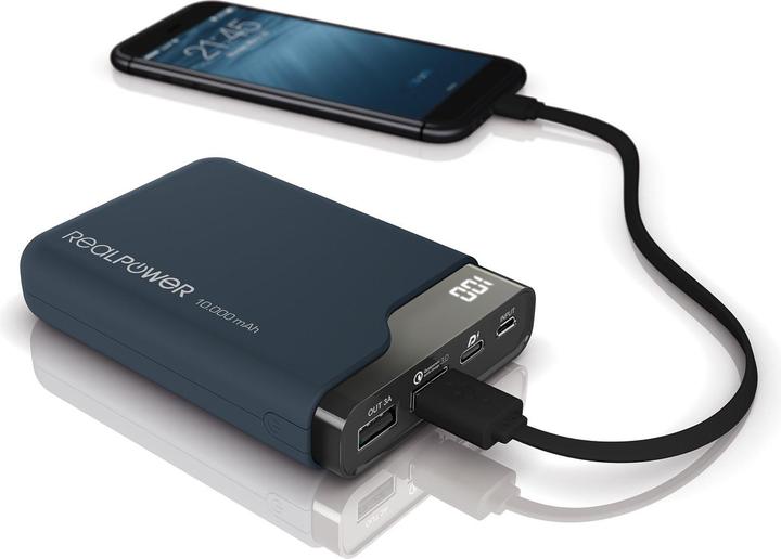 Immagine prodotto RealPower PB-10000 (10000 mAh, 18 W, 37 Wh)