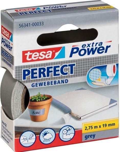 Produktbild tesa EXTRA POWER PERFECT Gewebeband, gewebeverstärktes Ductape (19 mm)