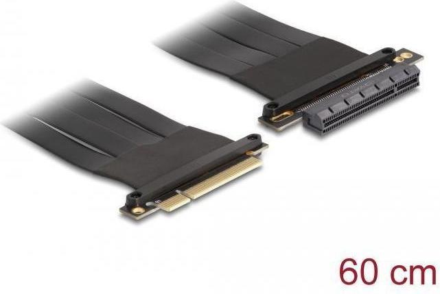Image du produit Delock Carte Riser PCI Express x8 mâle vers x8 slot avec câble 60 cm