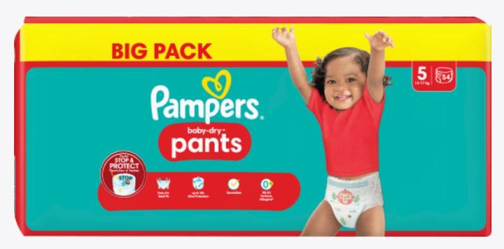 Image du produit Pampers Baby Dry (Taille 5, Pack, 54 pcs)