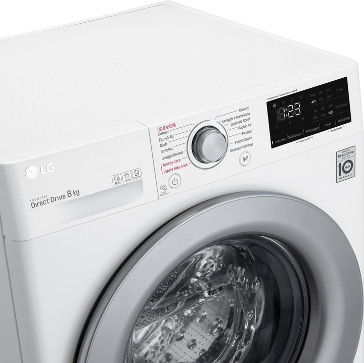 Produktbild LG F2WV3S7S4E Slim AI DDTM SteamTM 7kg Waschmaschine Energieklasse D (7 kg, Links)